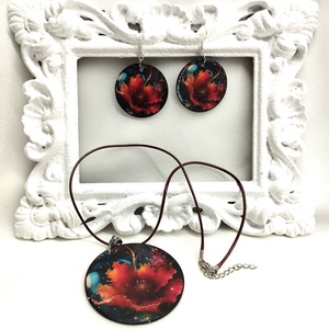 Set bijuterii handmade, Bijuterii, Seturi de bijuterii, Decoupage, transfer și tehnici șervețel, Confecționarea bijuteriilor, ARTYNOS