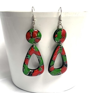 Cercei handmade unicat din rasina -pictati manual 69 LEI, Bijuterii, Cercei, Cercei agățați, Confecționarea bijuteriilor, Pictură, ARTYNOS