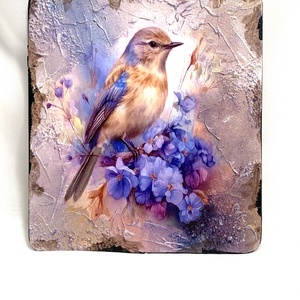Set cadou-tablou + sticla decorativa, Casă & Stil de viață, Set de cadou, Decoupage, transfer și tehnici șervețel, Pictură, ARTYNOS
