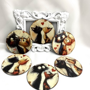 cadouri -   set suport de pahare , Casă & Stil de viață, Accesorii pentru echipamente de bucătărie, Accesorii de servire, Suporturi pahare, Decoupage, transfer și tehnici șervețel, ARTYNOS