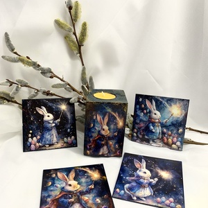 Set Cadou de Pati, Casă & Stil de viață, Accesorii pentru echipamente de bucătărie, Accesorii de servire, Suporturi pahare, Decoupage, transfer și tehnici șervețel, Pictură, ARTYNOS