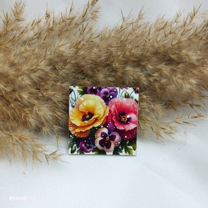 Magnet de frigider - decorat manual, Casă & Stil de viață, Accesorii pentru echipamente de bucătărie, Decorații de bucătărie, Magneți de frigider, Decoupage, transfer și tehnici șervețel, ARTYNOS