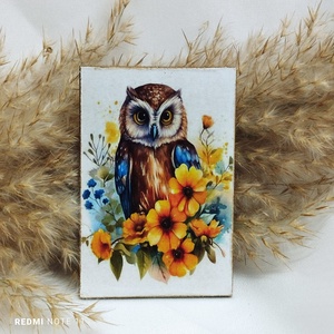 Magnet de frigider - decorat manual, Casă & Stil de viață, Accesorii pentru echipamente de bucătărie, Decorații de bucătărie, Magneți de frigider, Decoupage, transfer și tehnici șervețel, ARTYNOS