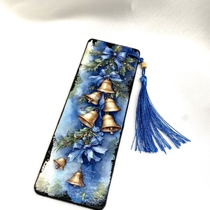 Semn de carte din lemn, decorat manual, Cărți și creații cu tematică muzicală, cadouri, Semn de carte, Decoupage, transfer și tehnici șervețel, ARTYNOS