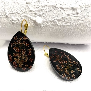 cercei handmade unicat din rasina si flori naturale, Bijuterii, Cercei, Cercei agățați, Confecționarea bijuteriilor, ARTYNOS