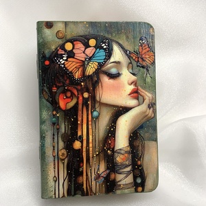 Cutie lemn- caseta de bijuterii decorata manual - bijuterii - suporturi bijuterii și cutie bijuterii - cutii de bijuterii - Artynos.ro