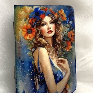 Cutie lemn- caseta de bijuterii decorata manual - bijuterii - suporturi bijuterii și cutie bijuterii - cutii de bijuterii - Artynos.ro