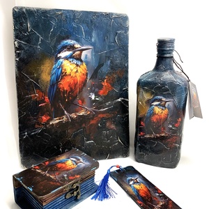 set cadou handmade unicat pentru casa, Casă & Stil de viață, Set de cadou, Decoupage, transfer și tehnici șervețel, Pictură, ARTYNOS