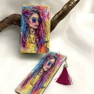 Set cadou handmade - cutie bijuterii + semn de carte, Casă & Stil de viață, Set de cadou, Decoupage, transfer și tehnici șervețel, Pictură, ARTYNOS