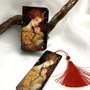 Set cadou handmade - cutie bijuterii + semn de carte - casă & stil de viață - set de cadou - Artynos.ro