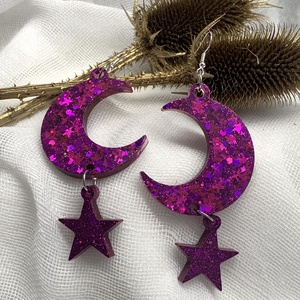 Cercei handmade unicat din rasina  00041, Bijuterii, Cercei, Cercei agățați, Confecționarea bijuteriilor, ARTYNOS