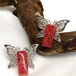 cercei handmade unicat din rasina si flori naturale 00062, Bijuterii, Cercei, Cercei cu franjuri, Confecționarea bijuteriilor, ARTYNOS