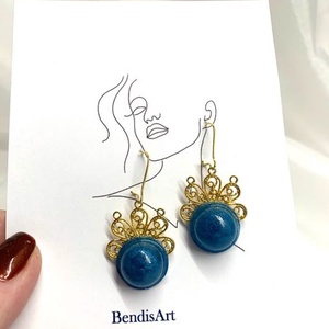 cercei handmade unicat din rasina   - bijuterii - cercei - cercei cerc - Artynos.ro