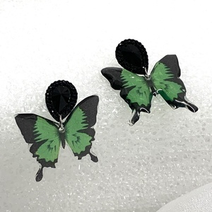 cercei handmade unicat -model fluturi  00098 - bijuterii - cercei - cercei cu franjuri - Artynos.ro