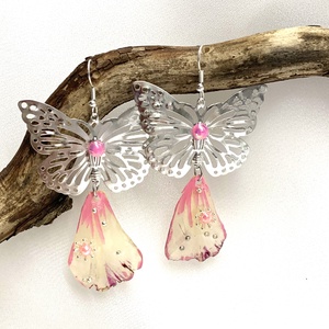 cercei handmade unicat din rasina si flori naturale 00118, , Confecționarea bijuteriilor, ARTYNOS