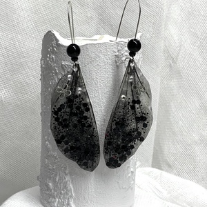 cercei handmade unicat din rasina- pictati manual 00170 - bijuterii - cercei - cercei drop - Artynos.ro