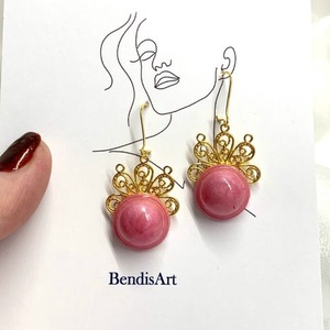 cercei handmade unicat din rasina  00171 - Artynos.ro