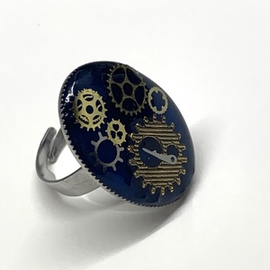 Inel reglabil - handmade unicat din rasina 00498 - bijuterii - inele - inele rotunde - Artynos.ro