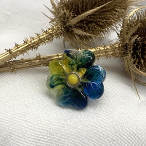 Inel reglabil - handmade din rasina 00503 - Artynos.ro