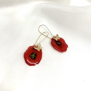 cercei  handmade unicat din rășină 00509 - Artynos.ro