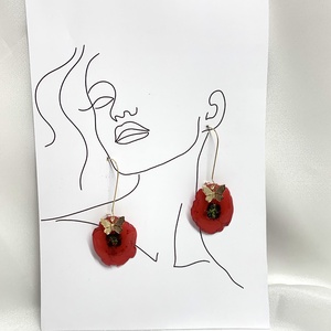 cercei  handmade unicat din rășină 00509 -  - Artynos.ro