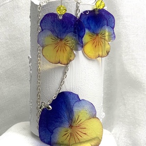 Set bijuterii handmade unicat din rășină 00519 - Artynos.ro