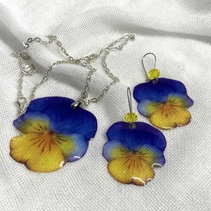 Set bijuterii handmade unicat din rășină 00519 - bijuterii - seturi de bijuterii - Artynos.ro
