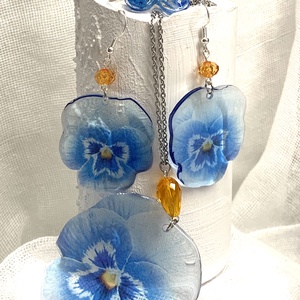 Set bijuterii handmade unicat din rășină 00521 - Artynos.ro