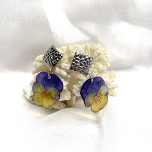 cercei handmade unicat din rășină 00517 - bijuterii - cercei - cercei drop - Artynos.ro