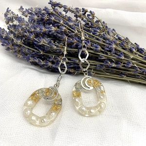 cercei handmade din rasina 00533 - Artynos.ro