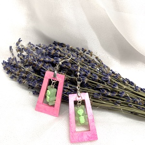 cercei handmade din rasina 00534 - Artynos.ro