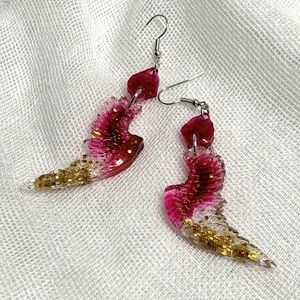 cercei handmade unicat din rasina  00536 -  - Artynos.ro