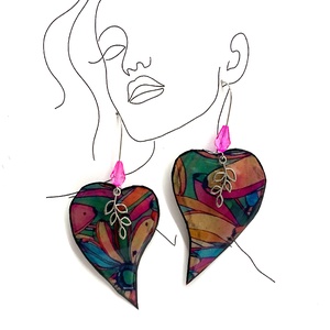 Set bijuterii handmade unicat  - din rășină 005561 -  - Artynos.ro