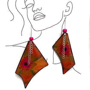 Set bijuterii handmade unicat - din rășină 00558 -  - Artynos.ro