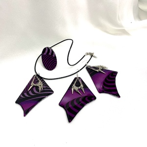 Set bijuterii handmade unicat - din rasina 00559 - Artynos.ro