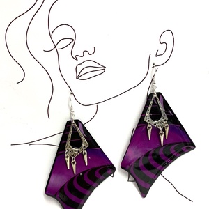 Set bijuterii handmade unicat - din rășină 00559 -  - Artynos.ro