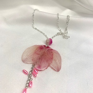 set bijuterii handmade unicat din rasina si flori naturale 00569 - bijuterii - seturi de bijuterii - Artynos.ro