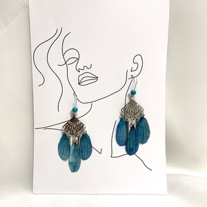 Set bijuterii handmade unicat din rasina si flori naturale 00567 - bijuterii - seturi de bijuterii - Artynos.ro