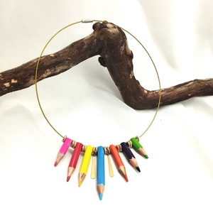 set bijuterii handmade din creioane colorate 00483 - bijuterii - seturi de bijuterii - Artynos.ro