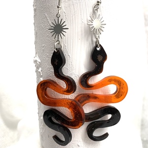 cercei handmade unicat din rasina 00578 -  - Artynos.ro