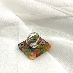 Inel handmade din creioane colorate si rasina 00591 - bijuterii - inele - inele figurate - Artynos.ro