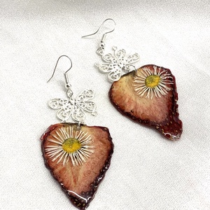 cercei handmade unicat din fructe deshidratate 00601 - Artynos.ro