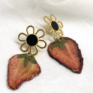 cercei handmade unicat din fructe deshidratate 00602 - Artynos.ro
