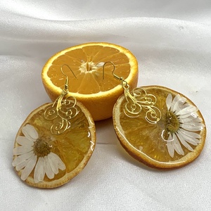 cercei handmade unicat din fructe deshidratate 00601 - Artynos.ro