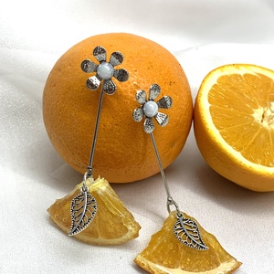 cercei handmade unicat din fructe deshidratate 00602 - Artynos.ro