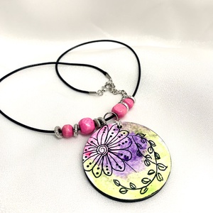 Set bijuterii handmade unicat -pictat manual 00631 -  - Artynos.ro