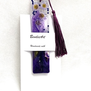  Semn de carte handmade unicat -din rasina 00657 - cărți și creații cu tematică muzicală, cadouri - semn de carte - Artynos.ro