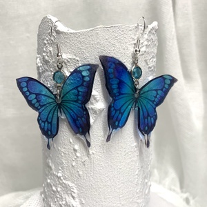 cercei handmade unicat din rasina 00666 - Artynos.ro