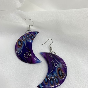 Cercei handmade unicat din rasina 00716 -  - Artynos.ro