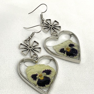 Set Bijuterii unicat din rasina flori naturale 00835 -  - Artynos.ro